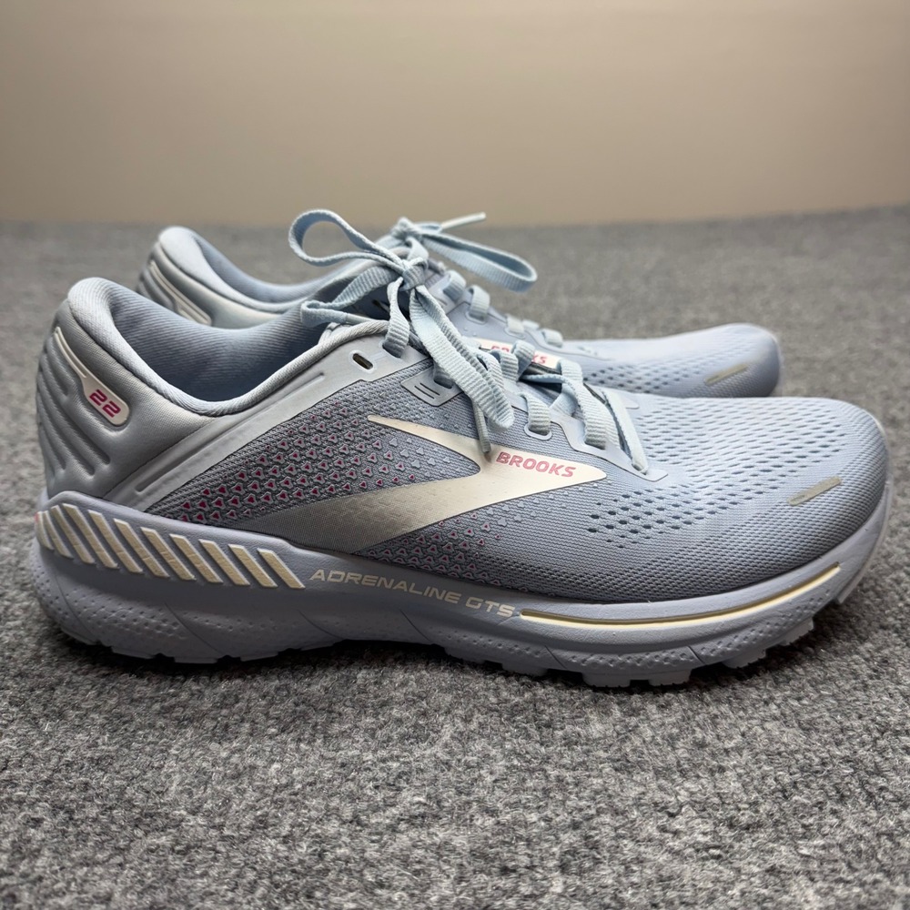 Brooks Adrenaline GTS 22 Womens 9.5 Blue Running Shoes 1203531B427